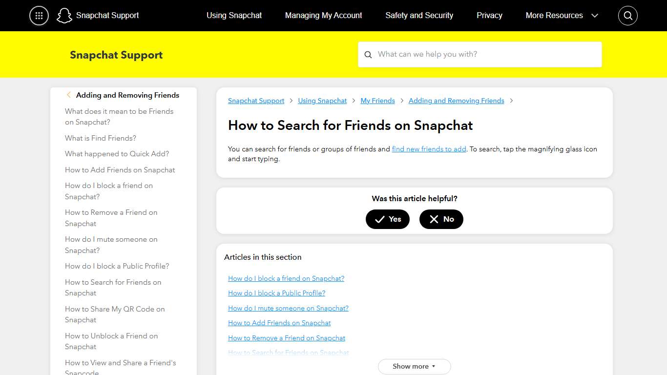 How to Search for Friends on Snapchat – Snapchat Support