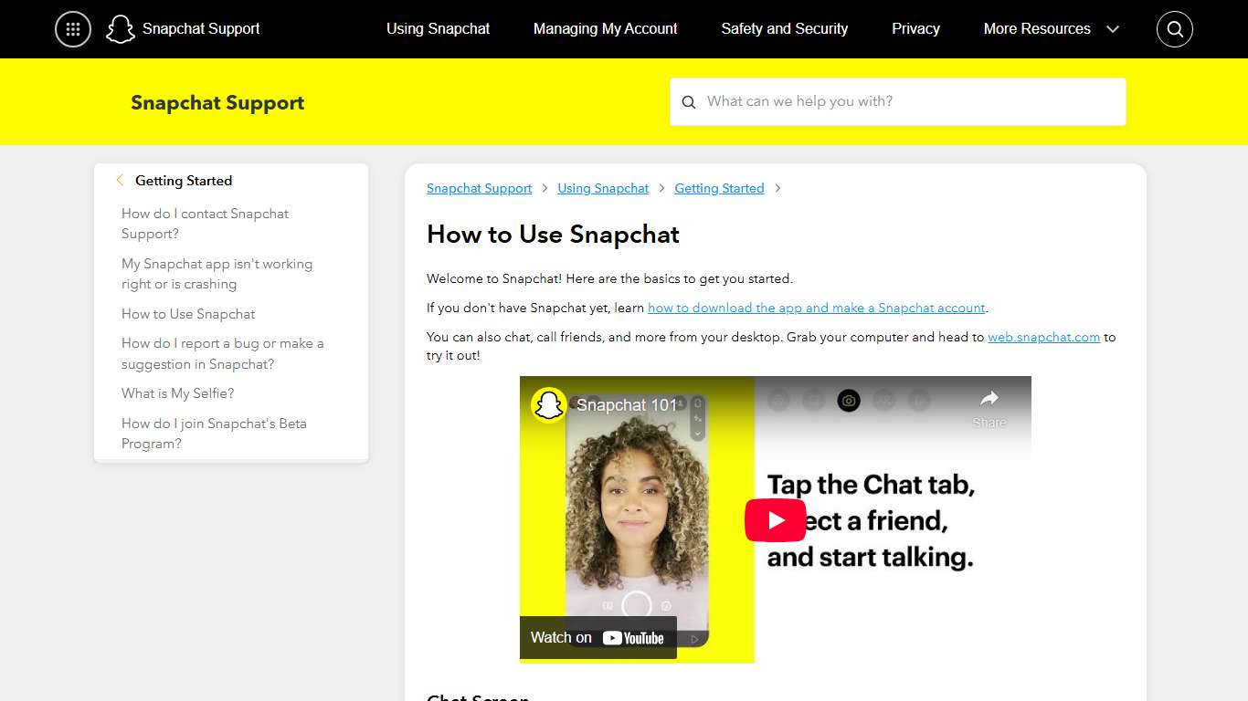 How to Use Snapchat – Snapchat Support